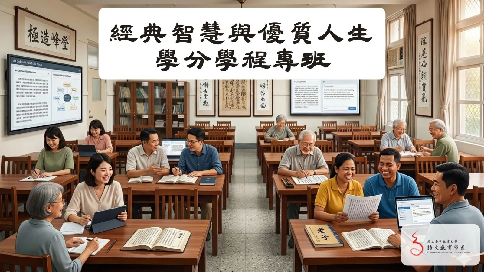 經典智慧與優質人生學分學程專班 課程海報